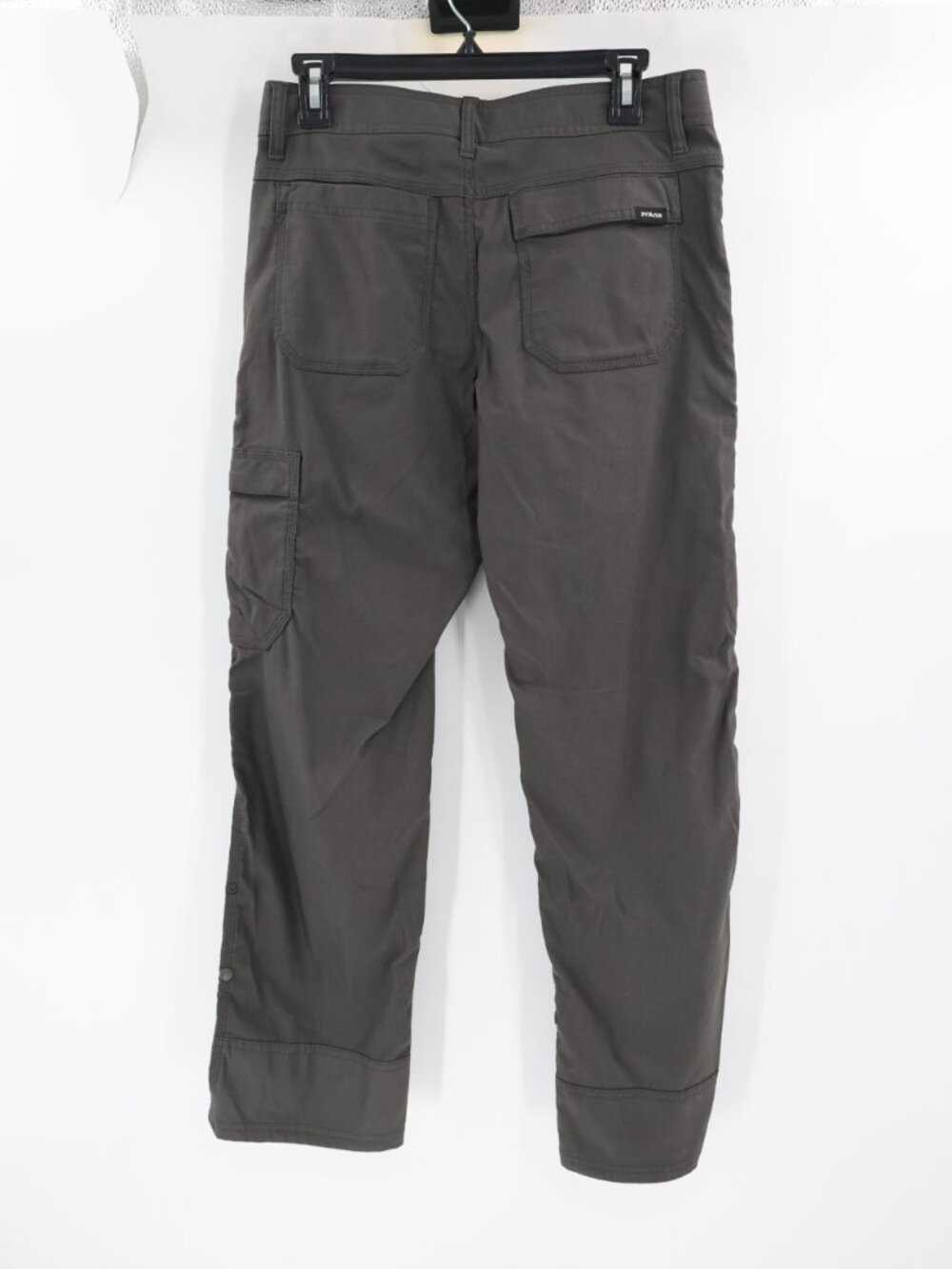 PrAna Pants Men's 28 Zion Stretch Relaxed Fit Belted Performance Hiking Roll Up - Picture 4 of 13